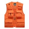 Men's Casual Outdoor Unloadable Multifunctional Reporter Travel Photography Mesh Quick Drying Fishing Vest Men
