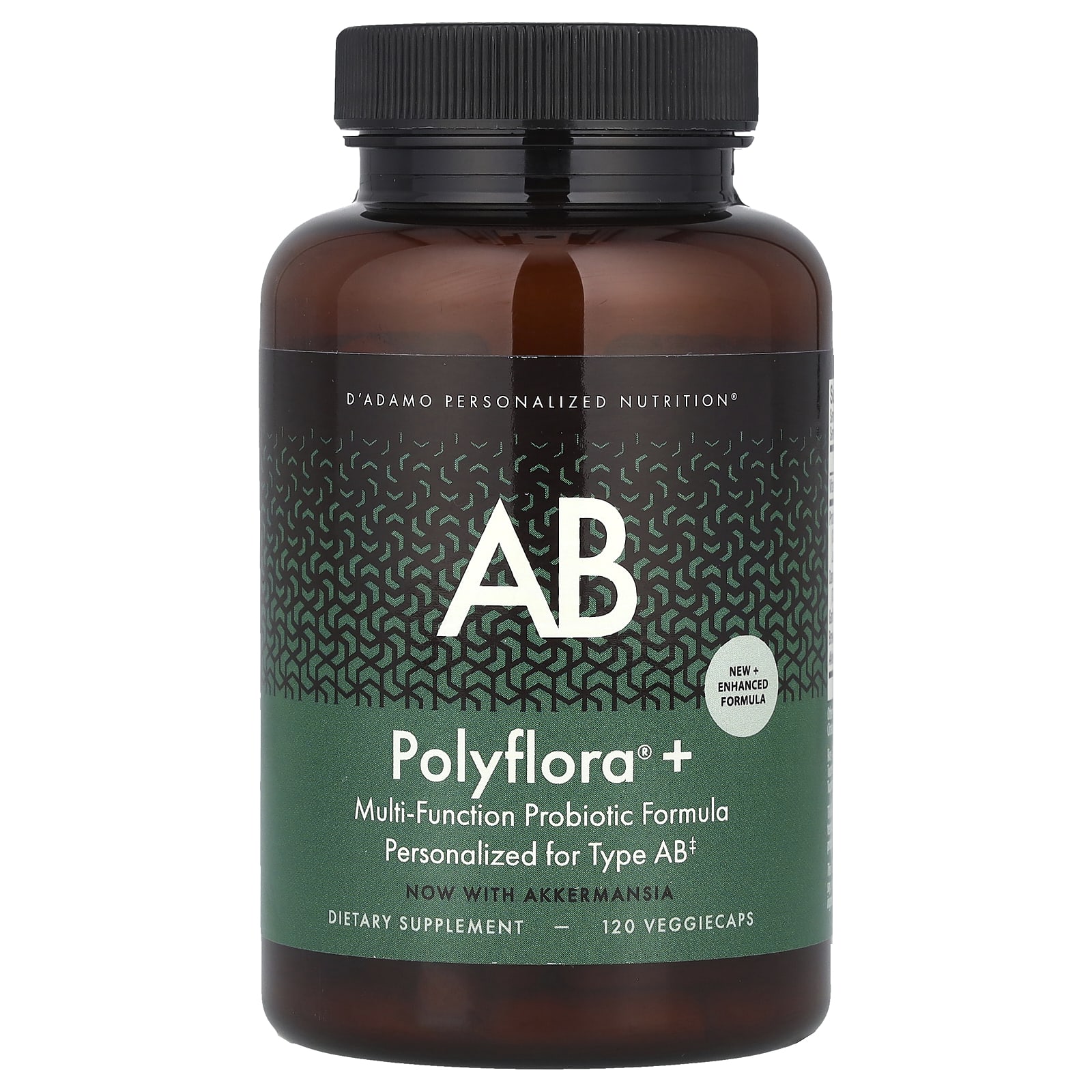 

D adamo, Polyflora®+ AB, Multifunctional Probiotic Formula, 120 Veggie Capsules