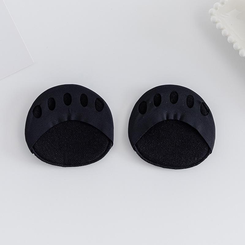 Female Spring and Summer Front Palm Pad Cotton Bottom Sweat Absorption Non Slip Half Palm Invisible Five Finger Socks
