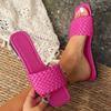 Plus-size Shoes Flat Slippers Casual and Simple One-piece Woven