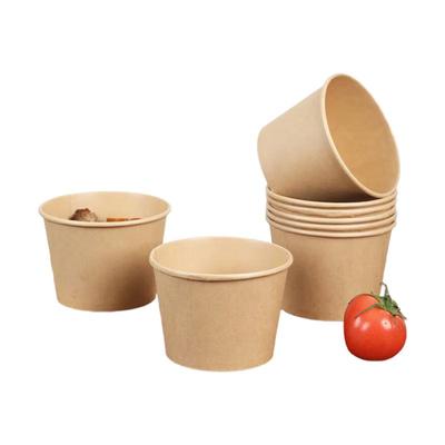Fangcaodi 550ml Einweg-Pappschalen aus Bambusfaser