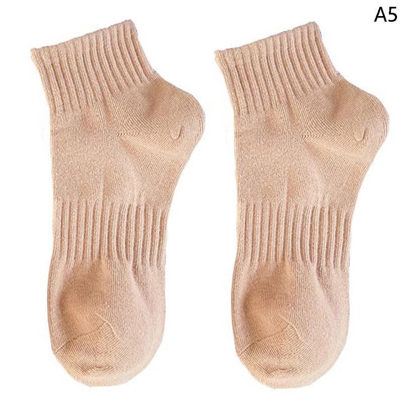 Material Thickened Stockings In Autumn And Winter Pure Cotton Solid Color Sock