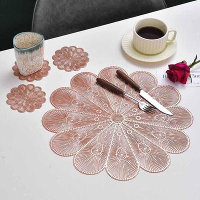 Tovaglietta in PVC Isolamento Termico Sottotavolo Sottobicchieri Antiscivolo per Sala da Pranzo