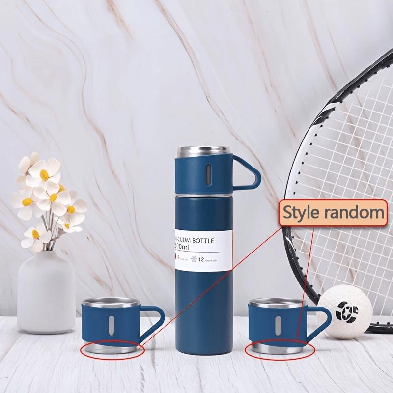 500ml/16.9oz Stainless Steel Insulated Mug, Portable Insulated Bottle with Lid, Durable Outdoor Water Bottle