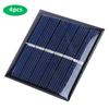 4 stk 3V 168mA Solcellepanel DIY-materiale Utendørs Nødlader Bærbar Strømforsyning