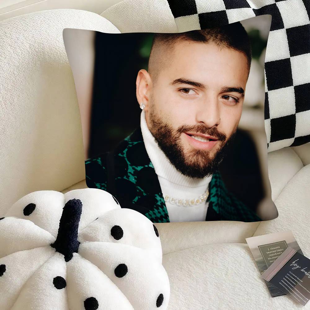 Klassische Singer MMaluma Musik Kissenbezug Mode Quadratischer Kissenbezug Schlafzimmer Sofa Raum Ins Dekoration Freizeit