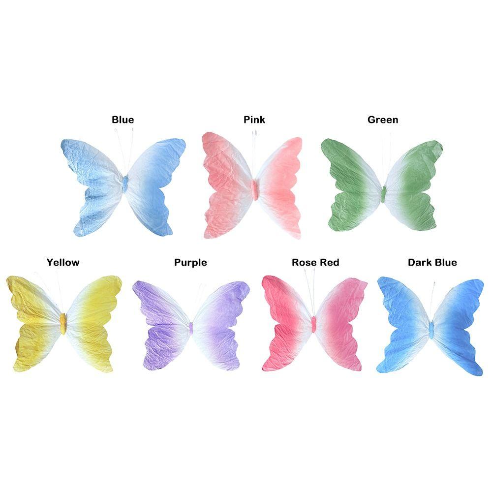 NEW 3D Artificial Paper Butterfly 30cm Large-scale Wedding Decoration Hanging Paper Material Wall Decoration Party Use