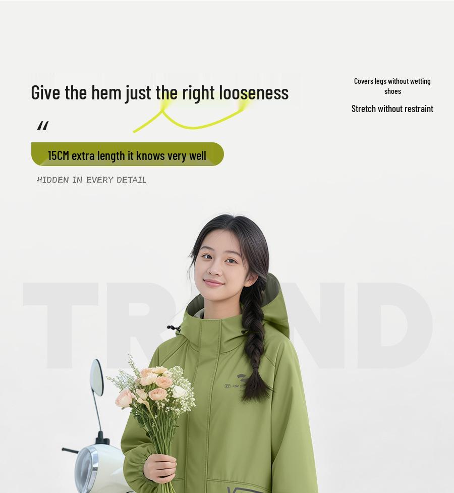 Unisex Full Body Anti-Rain Motorcycle Cape - Thick, Extended Raincoat for Adults