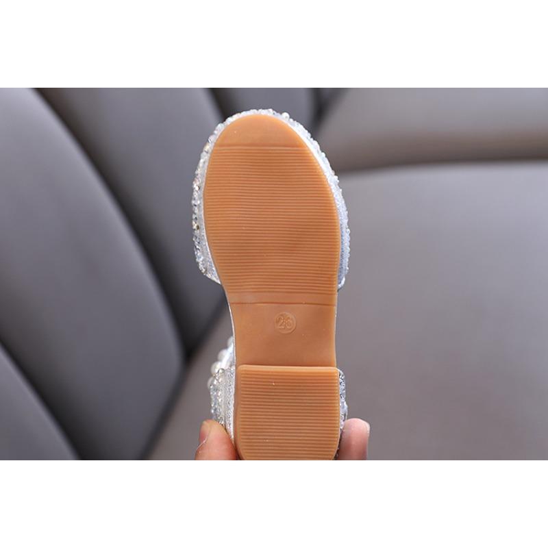 Summer Korean-style New Girls' Princess Single Shoes Leather Shoes Rhinestone Small/medium/large Children's Dance Performance Shoes
