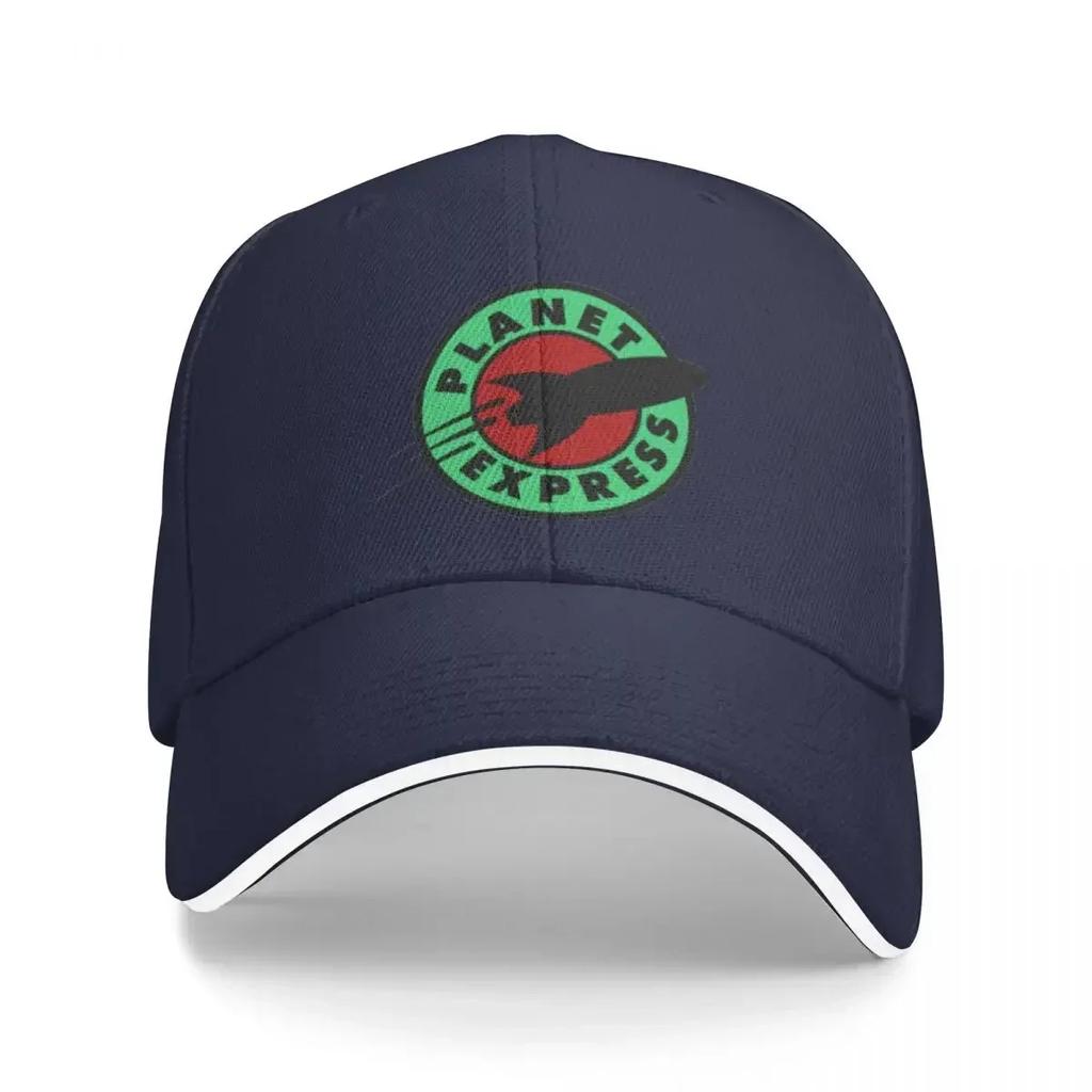 Planet Expressed Logo Print Baseball Cap Y2k Retro Classic Couple Women Trucker Hat Adjustable Custom Kpop Rock Baseball Caps