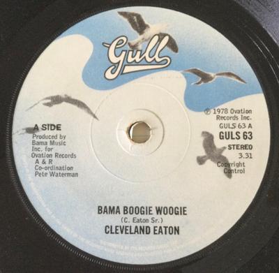 7-Zoll Schallplatte CLEVELAND EATON - Bama Boogie Woogie GULS63 Gull 1978 UK Dance & Electronica Gebraucht