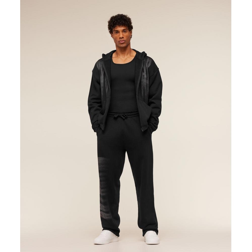 Gymshark Fade Graphic Straight Leg Pants Gs Black A5b1s Bb2j