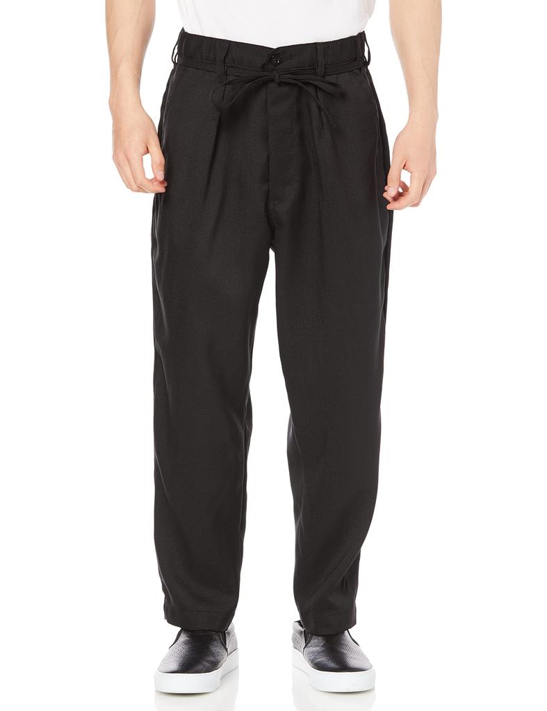 Lee Easy Pants Wide Leg Loose Small [Official] Pants, Fit, Men's, Black,