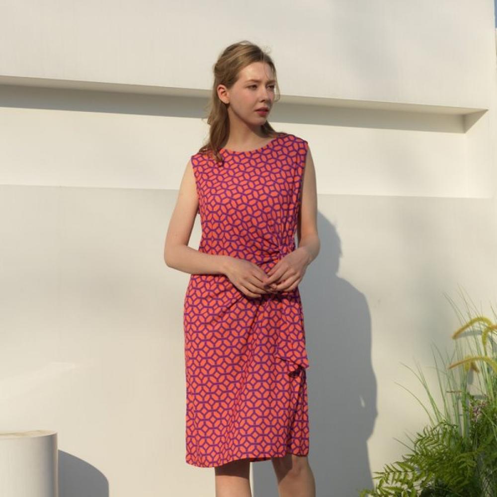 Lipbbam Creora Nelly Jersey Tie Sleeve Dress Ldm55pz01