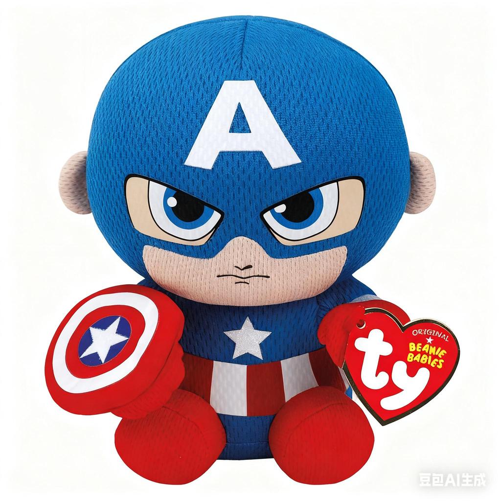 Ty Marvel Avengers, Licensed Squishy Beanie Baby Soft Plush Toys, Collectible Cuddly Stuffed Teddy