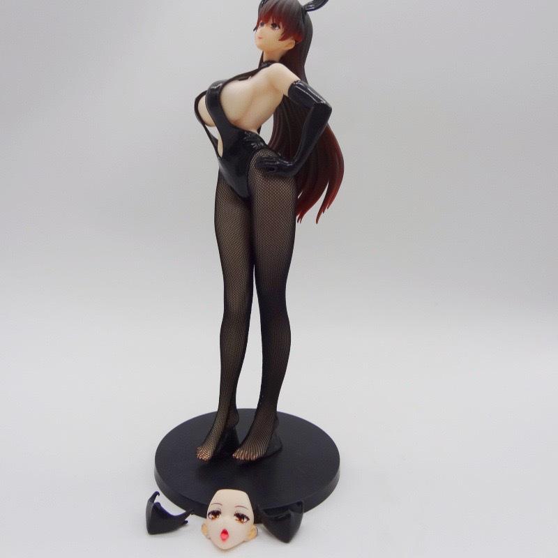 Bunny Girl Figurine with Follow-Me Eyes & Interchangeable Face - Bear Panda Bootleg Kitada Ryoma Kochira-chan, Boxed