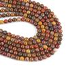 Retro Red Agate Stone Beads Loose Round Beads for Jewelry Making Fashion Accessories DIY 4-12mm