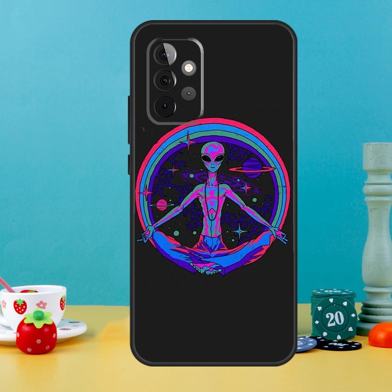 Alien Kawaii Art Case For Samsung Galaxy A15 A16 A05 A26 A36 A56 A52 A53 A33 A13 A34 A54 A14 A35 A55 A22 A32
