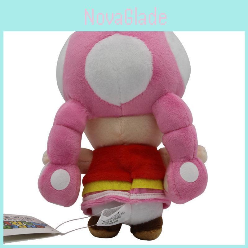 Nintendo Super Mario Bros Plush Toy Toadette Adorable 7" Soft Stuffed Animal Doll