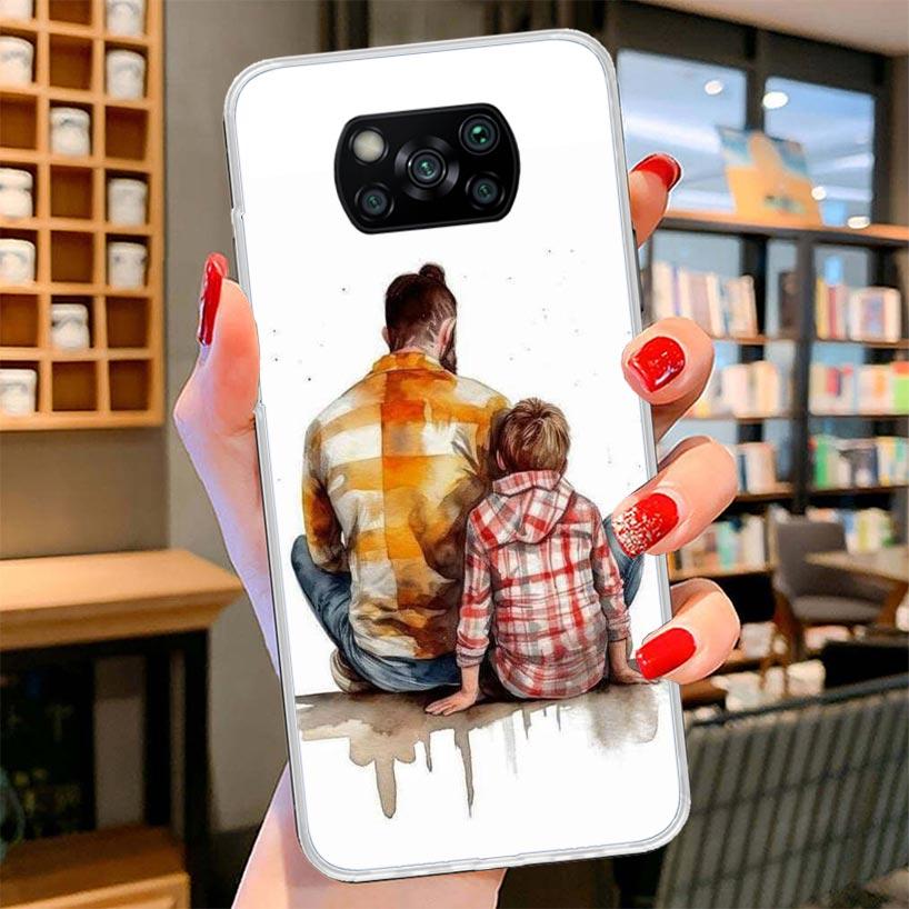 

Dad And Baby Girl Boy Cover Phone Case For Xiaomi Poco F7 Ultra X7 X6 X5 Pro M7 Redmi 15C 15 13C 13 12C 12 10C 10 9A 9C 9T 9 She Xiaomi Poco M7 4G
