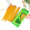Genuine 3544 Yellow HB Hexagonal Pencil with Eraser Head, Ideal for First Grade Students - 20-Pack