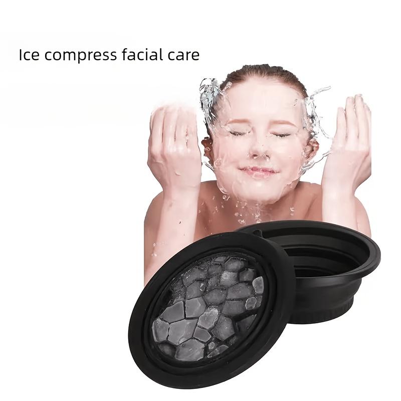 1 Creative Home Essential Foldable Silicone Ice Facial Cooling Basin for Facial Care, Skincare Routines, Compact Storage, Skincare Accessory