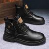 Men's 2023 Retro Trend Martin Boots - British Style, Non-Slip, Waterproof, Practical Short Work Boots