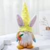 1 Stück - Niedlicher Oster-Zwerghut Hasenpuppen-Ornament, niedliche gesichtslose Puppendekoration