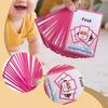 35x Food Flash Cards English Words Learning Coordination Interactive Toddlers Toys for
