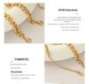 18K Gold Handmade Double Layer Rice Bead Bracelet for Women - European & American Style (E207)