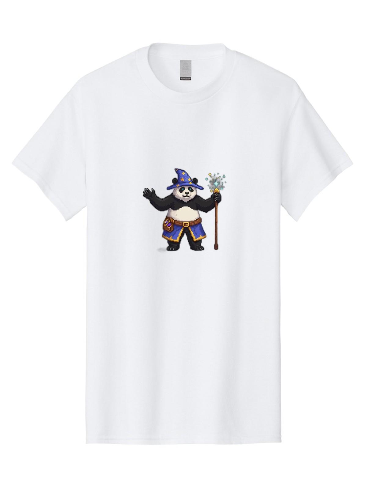 Panda-Wizard-2 Mens Graphic Tee, 100% Cotton, Casual Summer Wear S разноцветный