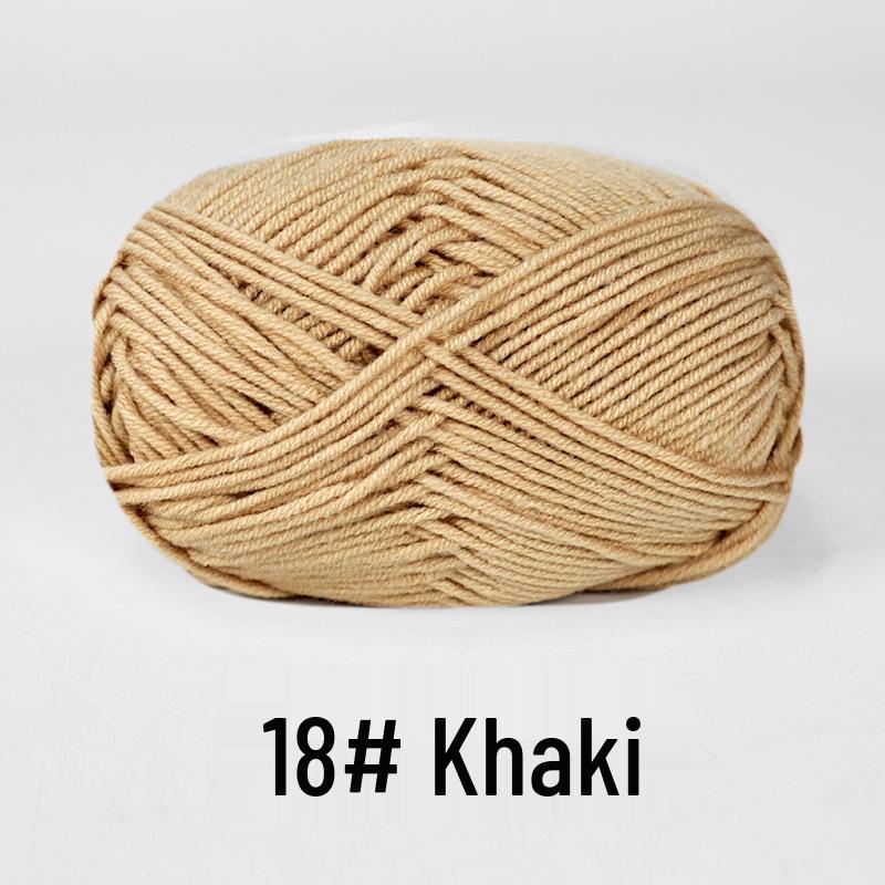 Baby 4-lagiges Milchbaumwollgarn zum Stricken von DIY-Schals oder Decken