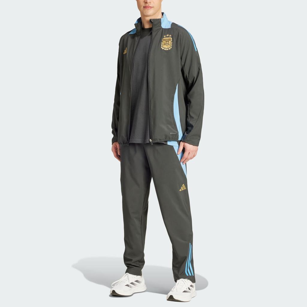 Adidas Argentina Tiro 24 Soutěžní bunda se stojáčkem Pánská bunda Karbonově černá IQ0805