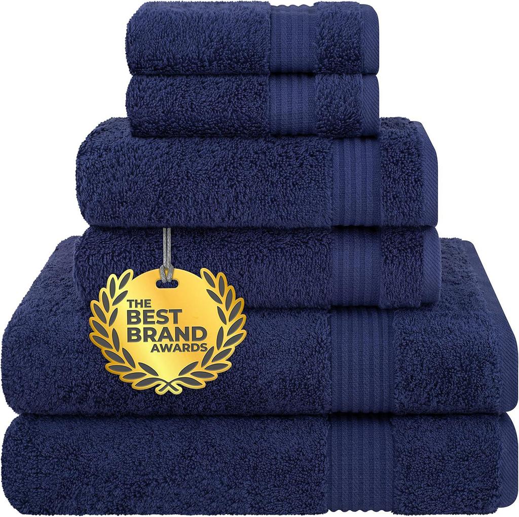 Soft, Absorbent Men's Multi-Color Thick Cotton Bath Towel Set with Code for Vacuum Packing