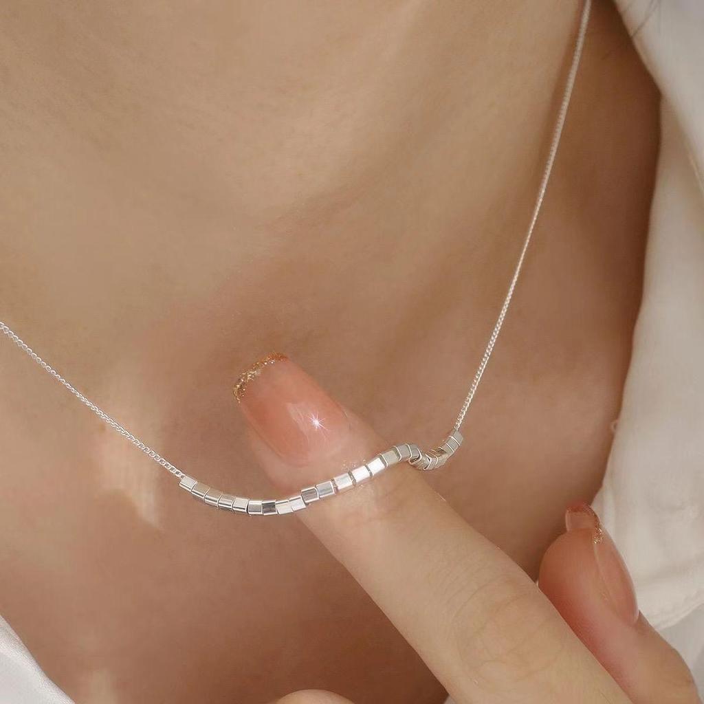 Quadratische Perlenkette High-End-Design Muschel Damen Anhänger Schmuck Geschenk