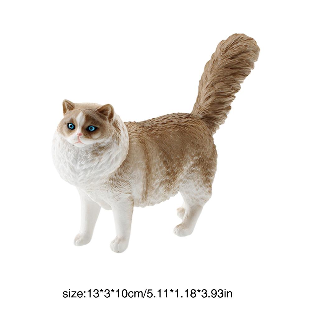 Katzenstatuen Heimdeko PVC Handgefertigt Solide Lebensechte Katzenfiguren Schreibtisch Katzenmodell Sofa Bücherregal Schreibtischornamente Gastgeschenke
