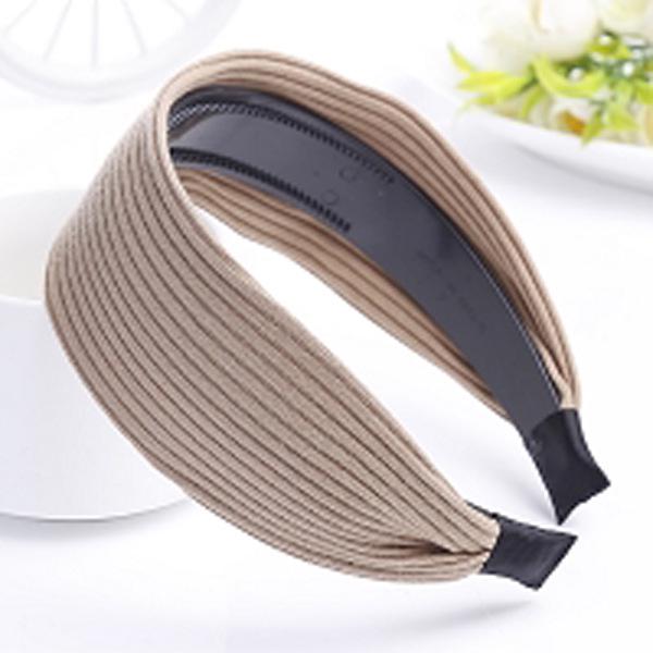 Women's Fashion White Wide-Brimmed Headband with Streamer Hairpin
