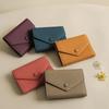 PU Leather Small For Women Wallet Luxury Envelope Card Holder Brand Designer Multipurpose Zip Coin Cowhide Short Purse