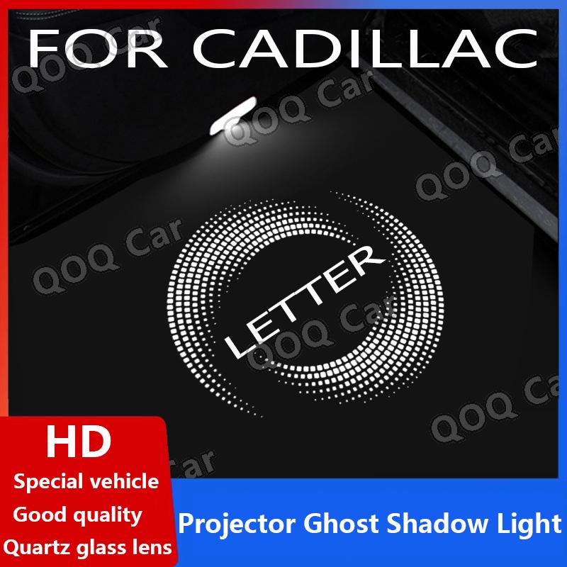 Car Door Welcome Shadow Lamp For Cadillac OPTIQ LYRIQ CT5 CT6 GT4 XT4 XT5 XT6 ATSL SRX XTS Laser Puddle Projector Ghost Light HD