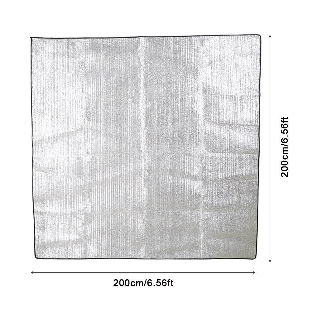 200x200CM Oboustranná podložka s hliníkovou fólií Vodotěsná Vlhkotěsná Plážová Kempingová podložka Venkovní Přenosné Kempingové vybavení
