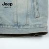 JEEP SPIRIT Men's Distressed Denim Jacket K718