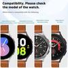 Watchband 20mm 22mm Leather Strap For Samsung Galaxy Watch 5 Pro 45mm/4 Classic 46mm 42mm Bracelet Belt Watch 5/4 44mm 40mm Watch Band