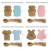 Party Supplies Feeding Bottle Feet Thank You For Coming Packing Labels Baby Shower Hanging Tags