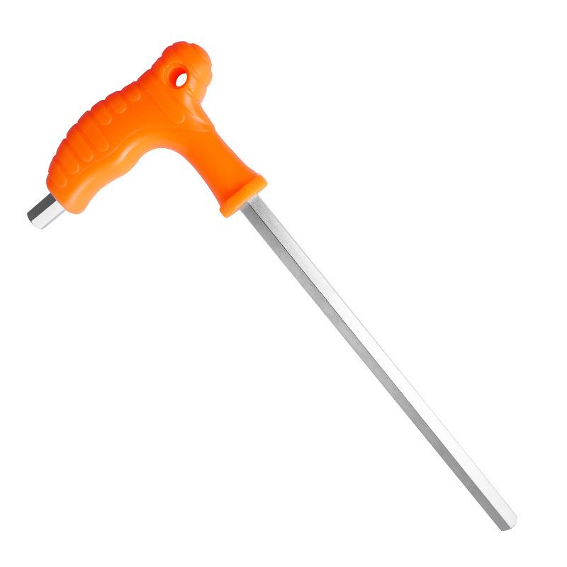 Ergonomic T-Handle Ball-Head Hex Key: Crutch-Shaped, Flat & 7-Shaped Heads
