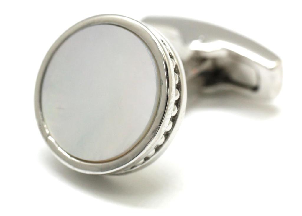 Simon Carter Edward Cufflinks (Mother-of-Pearl)