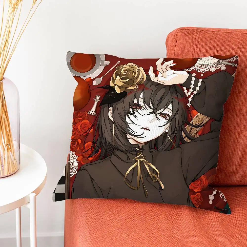 Janpanese Kanaria King Pillow Case Pillow Case Living Room Sofa Cushion Cover Suitable For Home Bedroom Room Decoration