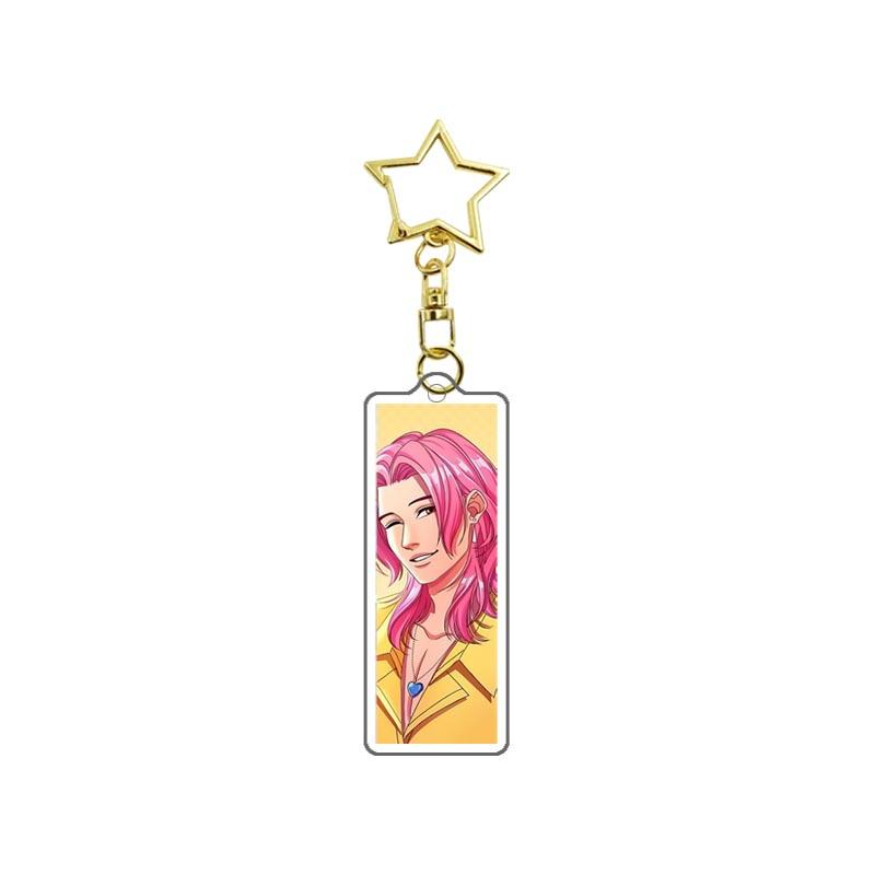 Demon Hunters Huntrix Kpop Saja Boys Acrylic Keychains Jewelry Rumi Zoey Jinu Mira Acrylic Pendant Keyring Decoration Fans Gifts