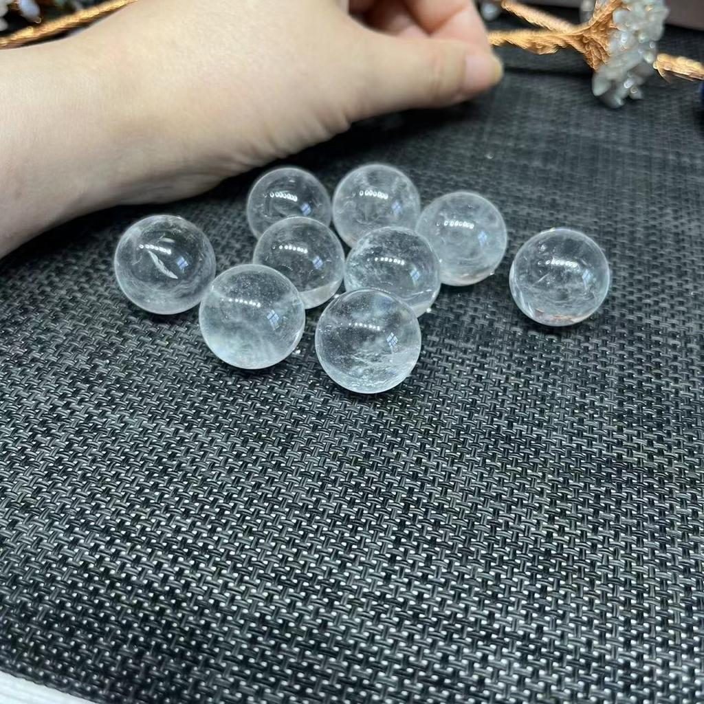 5 Stück Natürlicher Klarquarz Kugel Kristallkugel Heilstein Reiki Poliert DIY Heim Zimmer Dekoration Geschenk