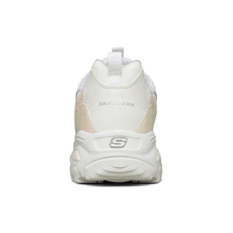 Skechers D'Lites 1.0 Clunky Shoes White Women's 149462-WHT