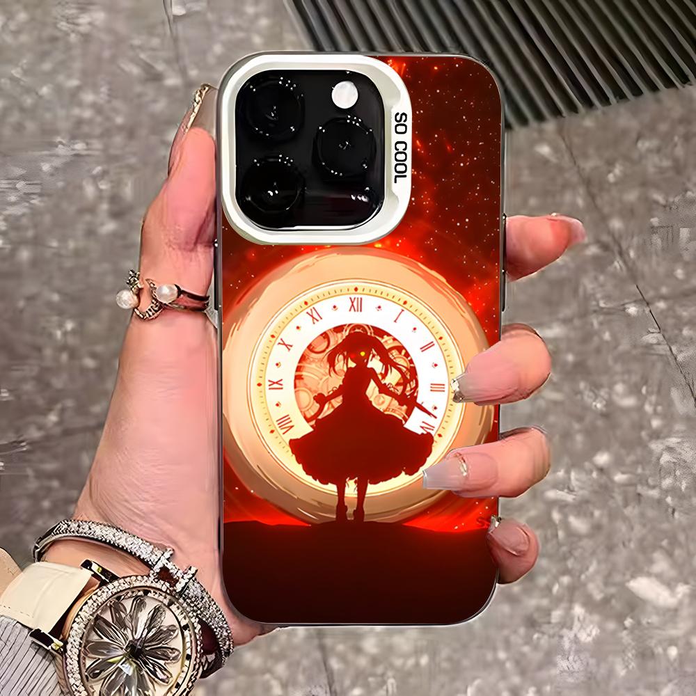 Anime Date A Live Tokisaki Kurumi Cute Phone Case For IPhone 17 Pro Max 16 15 14 13 11 12 Mini Xs Xr 8 Plus Se Color Silver Cove